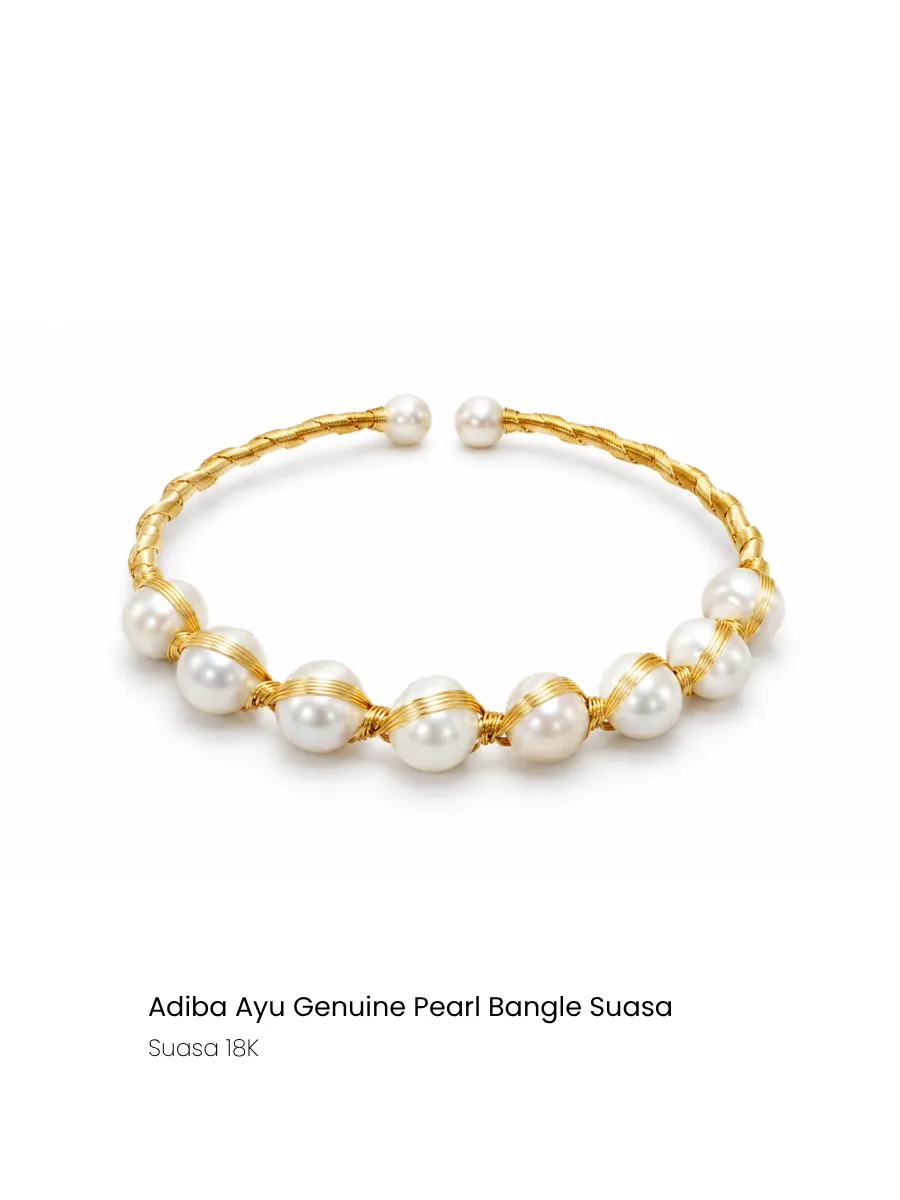 Twist Suasa Pearl Bangle