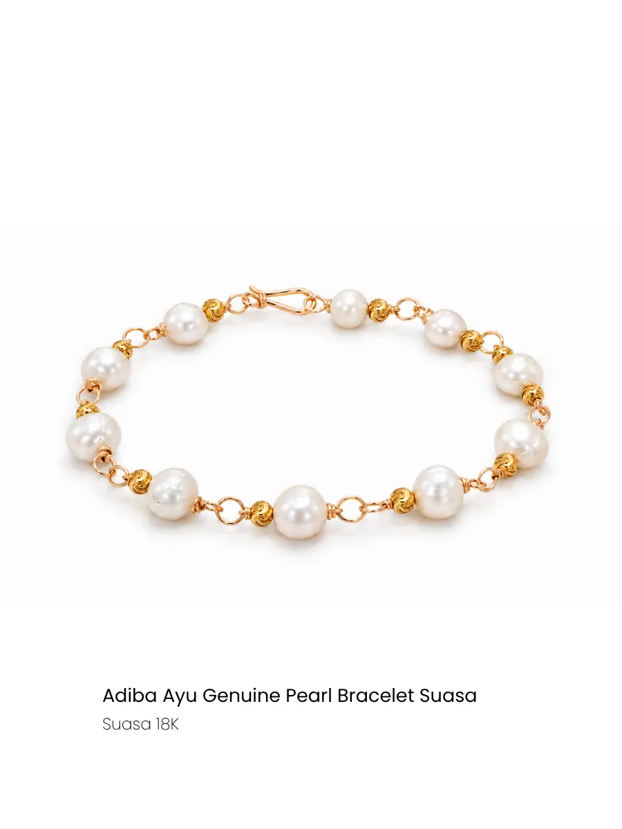 Swirl Suasa Pearl Bracelet