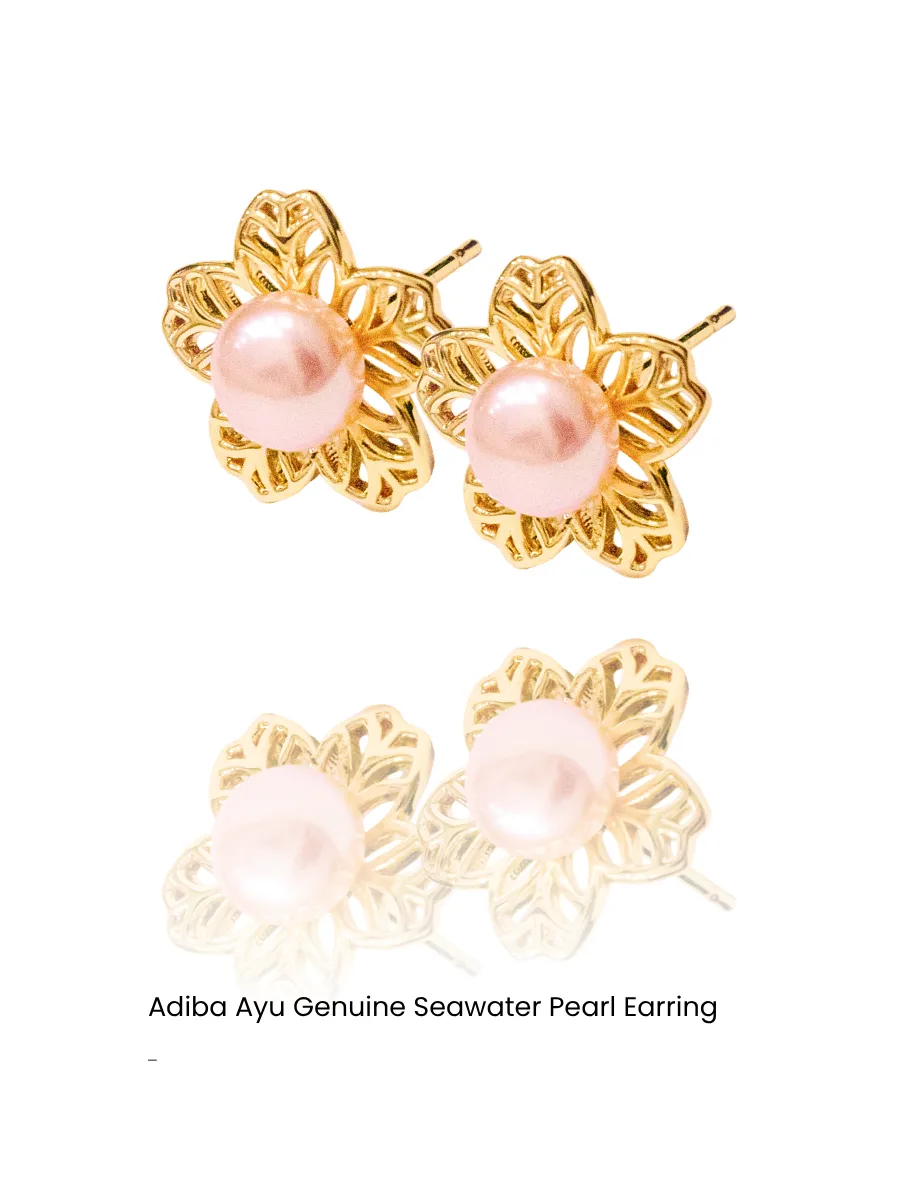 Dahlia Lace Pearl Earrings