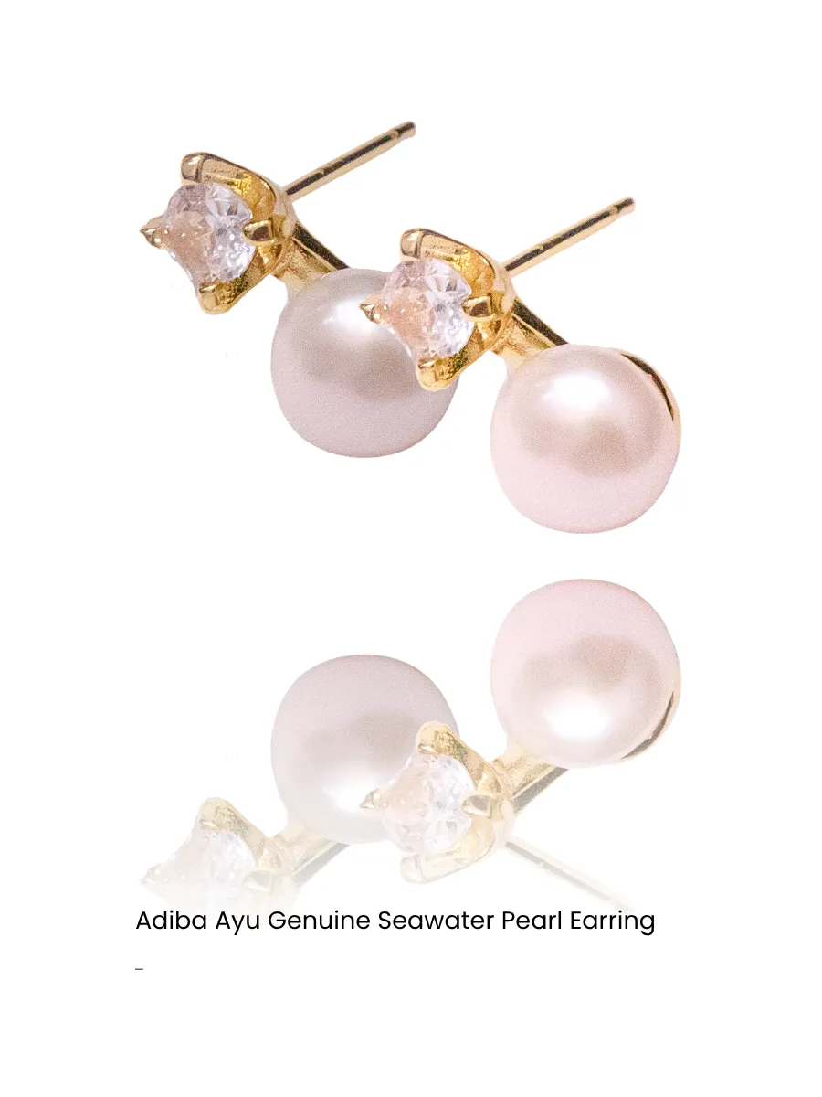 Clarisse Duo Pearl Earrings